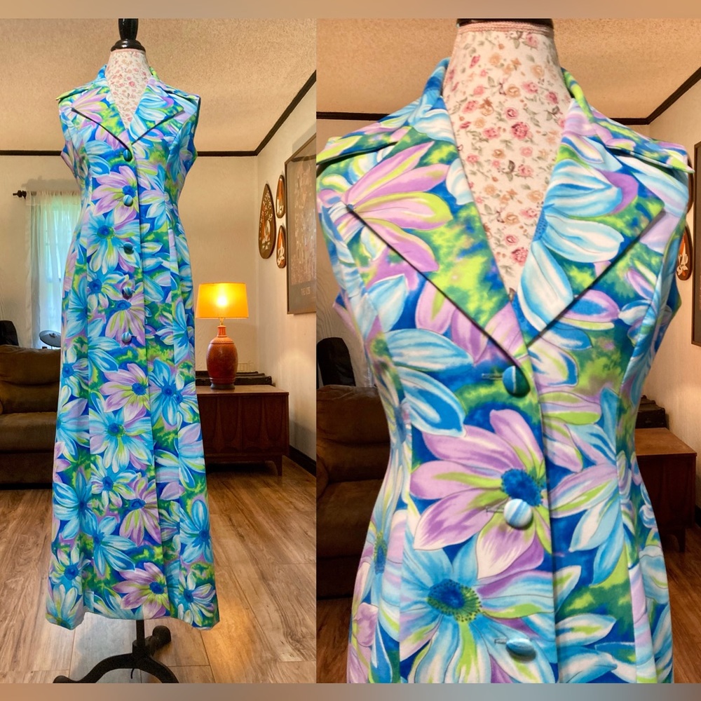 Vintage 60s /70s MCM dress Palm Spring cocktail party vibes, designer Jack Bryan